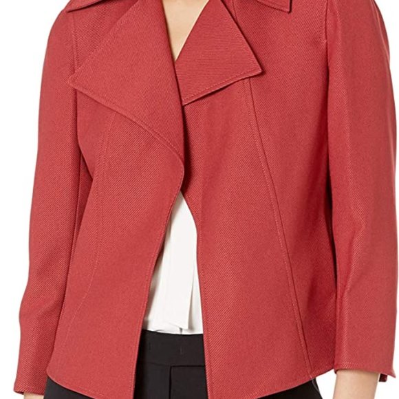 NWT Anne Klein Suit Separates Cinnamon Wide Collar Blazer Size 14 NEVER WORN! - Picture 5 of 12